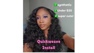 WHY IS NOBODY TALKING ABOUT THIS HAIR???| Organique Sunset Curl| Quickweave install DIY