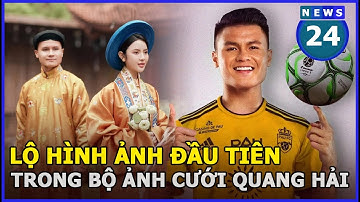 Quang Hải - Chu Thanh Huyền lộ ảnh cưới đầu tiên | News24h