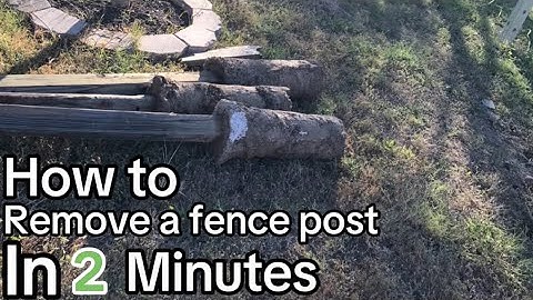How To Remove A Fence Post The Fastest and Easiest in 2 Minutes Without digging!!