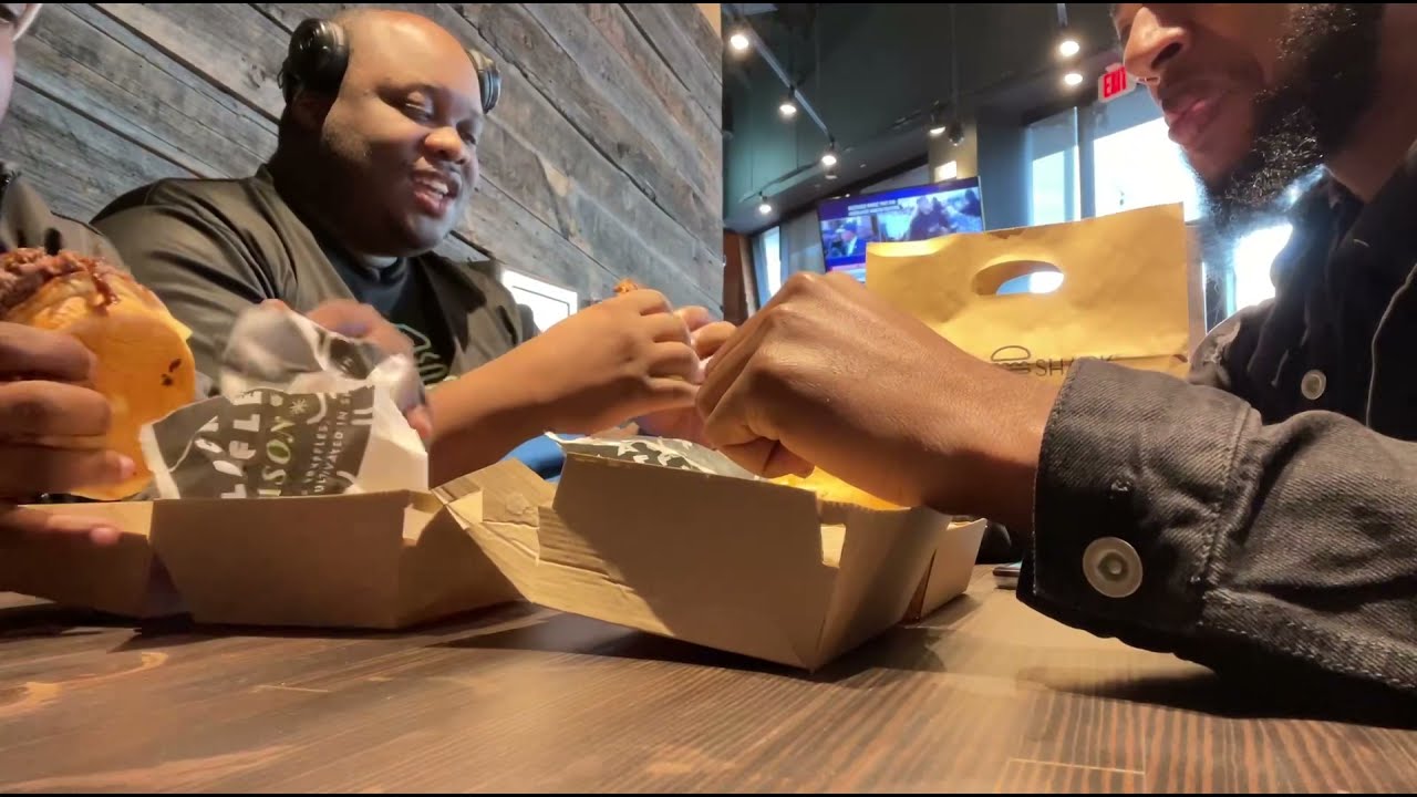 Shake Shack Black Truffle Burger Taste Test Review YouTube