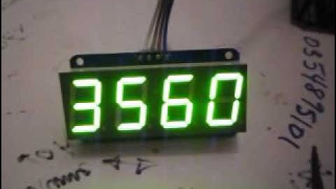 4 digit 7 segment display countdown counter