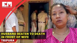 Unidentified man beats husband to death in front of wife; police seizes weapons