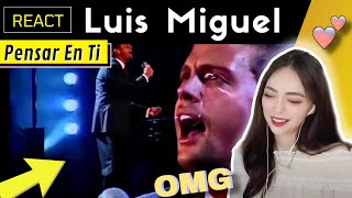 REACTING to Luis Miguel  Pensar en Ti (El Concierto) OMG!!!! He's amazing!