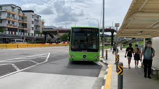 Smrt Buses Mercedes-Benz Oc500Le Batch 1 Smb7S On Service 167 Departing Bus Stop 50037