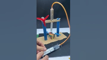 Hydraulic pressure machine project #hydraulic #tech #project #science #experiment #diy #dcmotor #dc