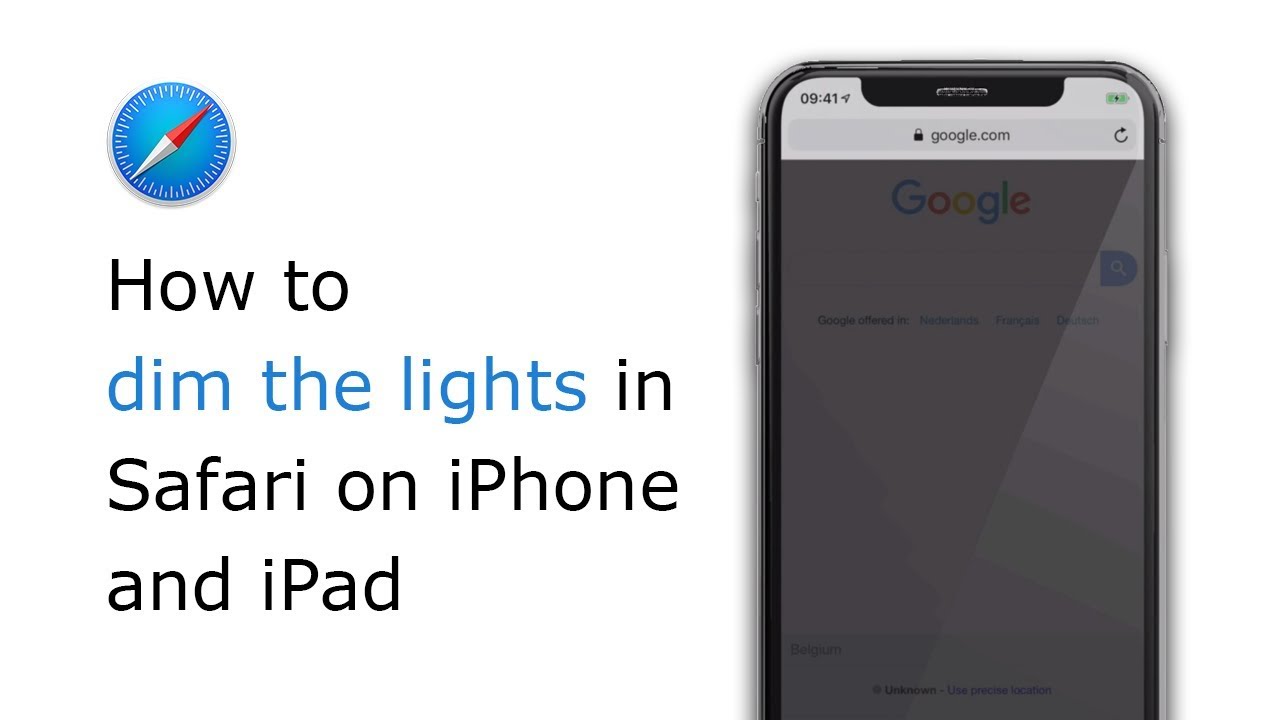 iphone safari dim screen