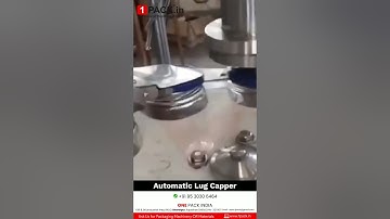 ONE PACK INDIA Automatic Glass Bottle Lug Cap Sealing Machine  #LugCapper