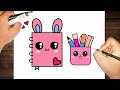 رسم نوتة كيوت و مقلمة أدوات مدرسية تعليم رسم هل خطوة بخطوة Cute Notebook Pencil Case Drawing رسم نوتة كيوت و مقلمة أدوات مدرسية تعليم رسم هل خطوة بخطوة Cute Notebook Pencil Case Drawing
