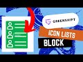 Greenshift Blocks: Icon Lists
