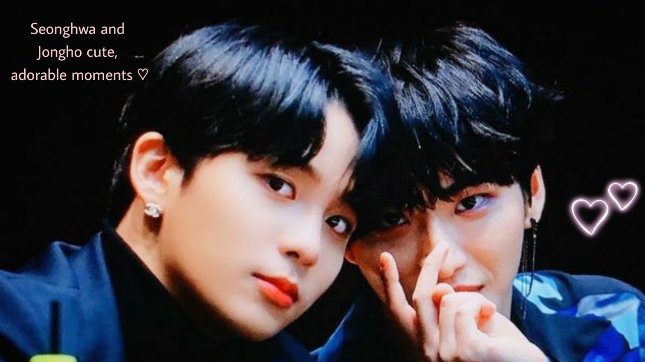 Ateez Jongho and seonghwa Cute adorable moments ♡ ~ Jjonghwa