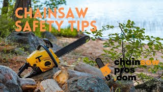 Chainsaw Safety Tips - Safe Use of a Chainsaw to Avoid Injury