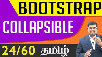 #24 Collapsible || Bootstrap In Tamil (In Tamil)