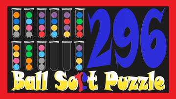 Ball Sort Puzzle Level 296 🎯No Extra Tubes😂Game Walkthrough😘