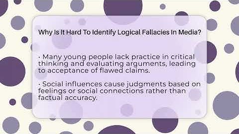 Why Is It Hard To Identify Logical Fallacies In Media? - Gen Z Unfiltered