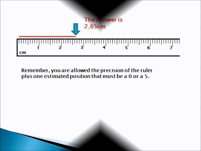 How to Measure length correctly using a Centimeter Ruler 