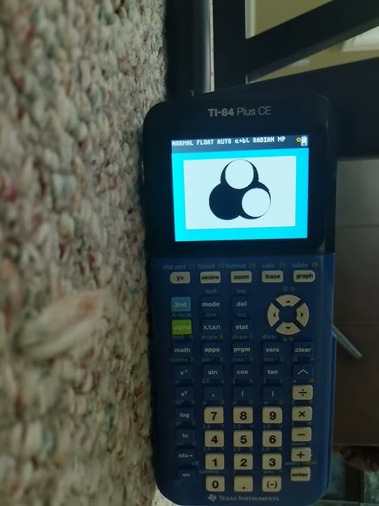 Drawing a biohazard on a calculator