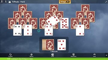 EVENT: Two Game Tango Mini/TriPeaks Hard/Challenges # 09/July 17,2020