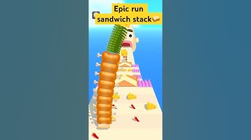 Sandwich runner Epic Run Max Level (Android,ios) Gameplay | walkthrough  e😌 #shorts #youtubeshorts