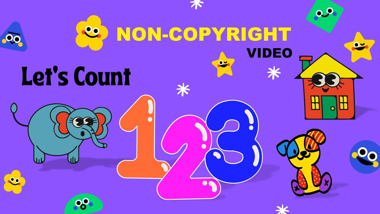 Learn 1 to 10 Numbers | Non Copyright Video | Free Video | 123 Counting ...