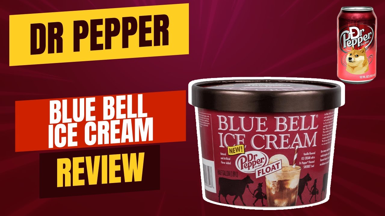 Dr Pepper Blue Bell Ice Cream Review YouTube