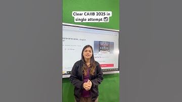 Clear CAIIB 2025 in single attempt ☑️ #caiib