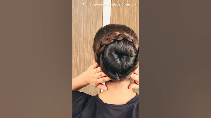 Super Quick Donut Bun Using a Hair Donut😍😱#DonutBun #HairTools #YTshort #hairstyle #subscribe
