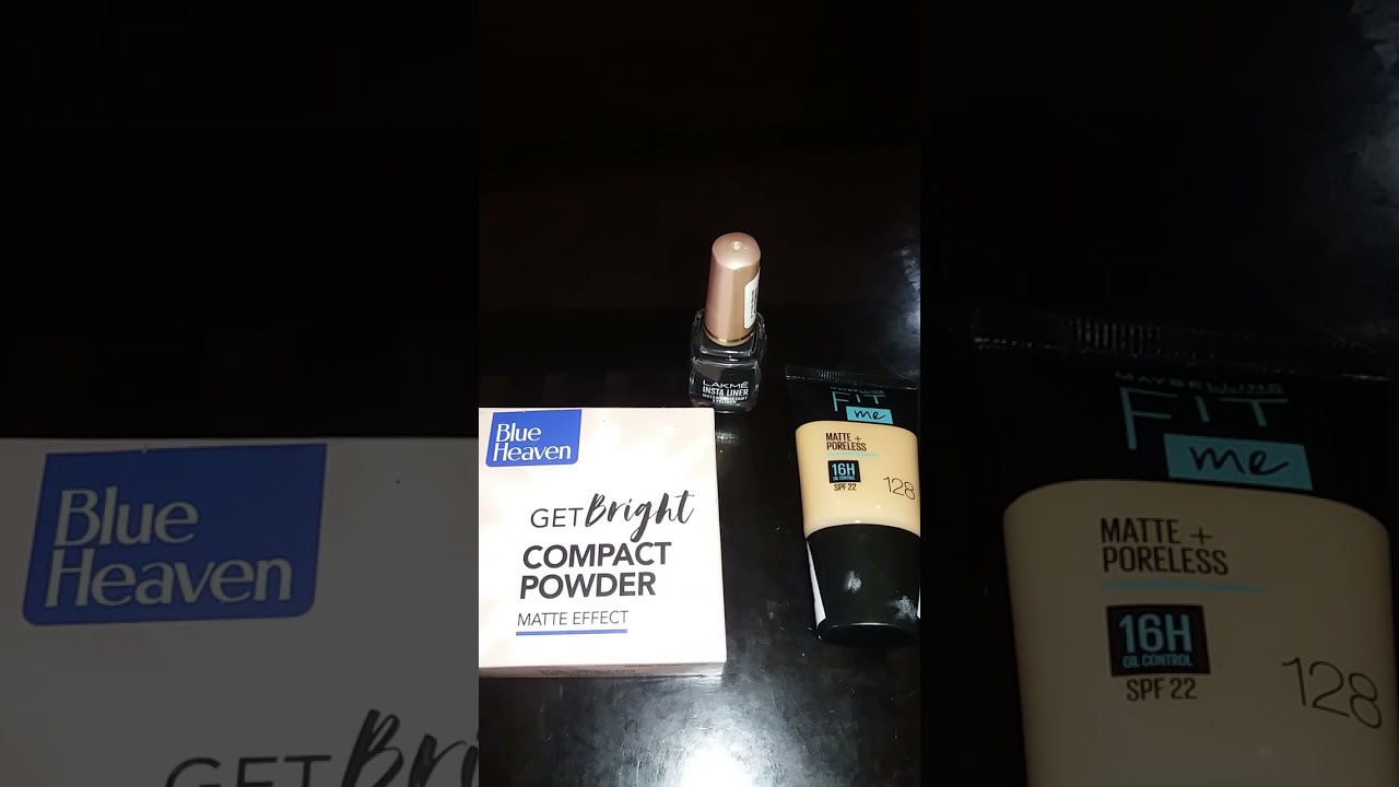 under rs. 500 (FIT me Foundation- 300 Rs.) (Lakme Eyeliner-145/-Rs.) (Compack- 90 Rs)