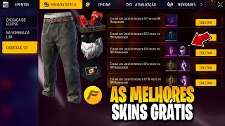 OS MELHORES ITENS GRÁTIS DO FREE FIRE, CALÇA POUCAS PALAV...