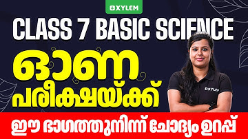 Class 7 Basic Science | ഓണ പരീക്ഷയ്ക്ക് ഈ ഭാഗത്തുനിന്ന് ചോദ്യം ഉറപ്പ് ! | Xylem Class 7