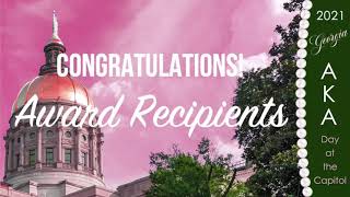 Congratulations, AKA Georgia Day at the Capitol Award Recipients!