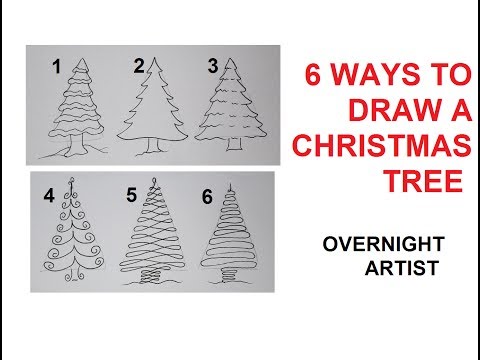 How To Draw Christmas Trees 6 Easy Ways To Draw Xmas Tree