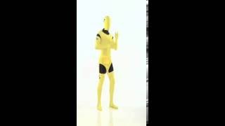 Second Skin Suit Crash Dummy Costume Yellow - Smiffys