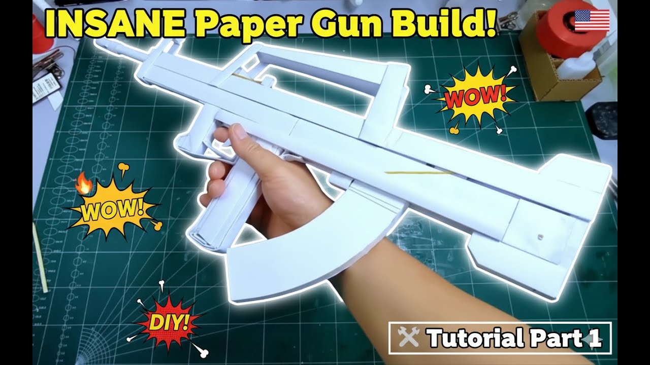 How to Make a Realistic Paper Type 95 Assault Rifle 😱 | Step by Step