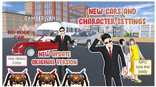 New Update! New Cars and Character edit Settings | Original Version ❤️ Sakura School Sim