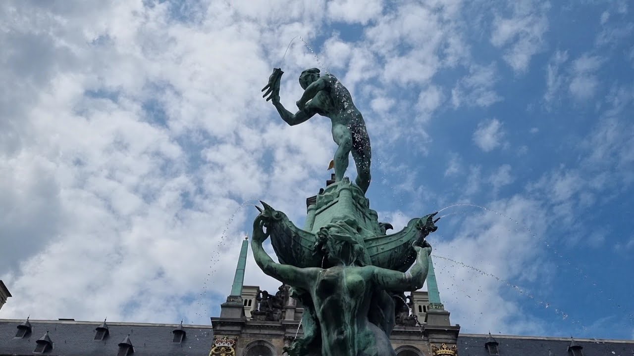 Brabofontein Antwerpen Belgium 4K