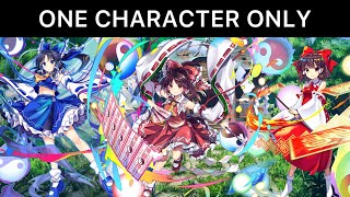 Can you beat Touhou LostWord using only One Character Per Universe?