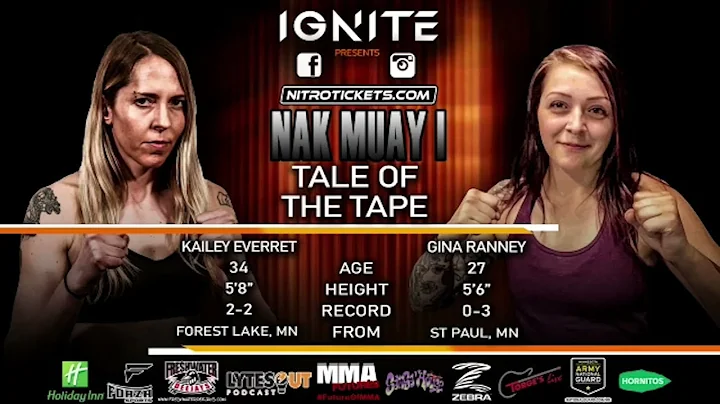 Ignite Nak Muay 1 Kailey Everret vs Gina Ranney