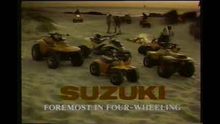 Suzuki four wheelers and ATVs commercial 1985