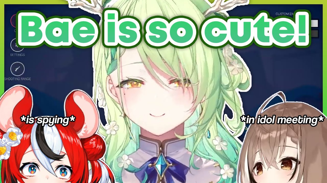 Bae suddenly comes to Fauna's stream while Mumei is in idol meeting