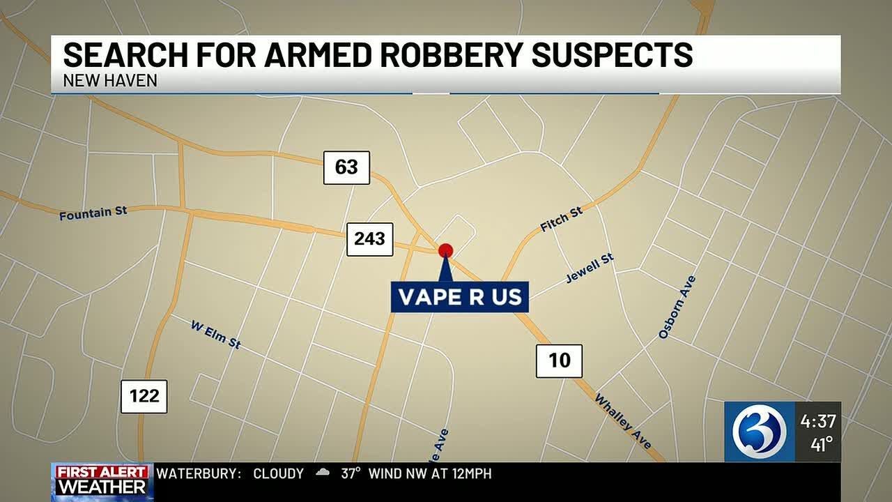 Police investigating after 3 men allegedly rob New Haven vape shop at gunpoint