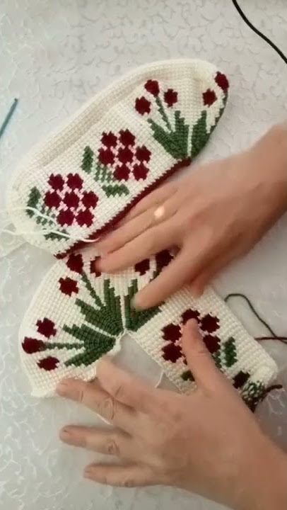 Tunisian Seamless Easy Booties Model @songülünpatkleri #knitting #bootiesmodels