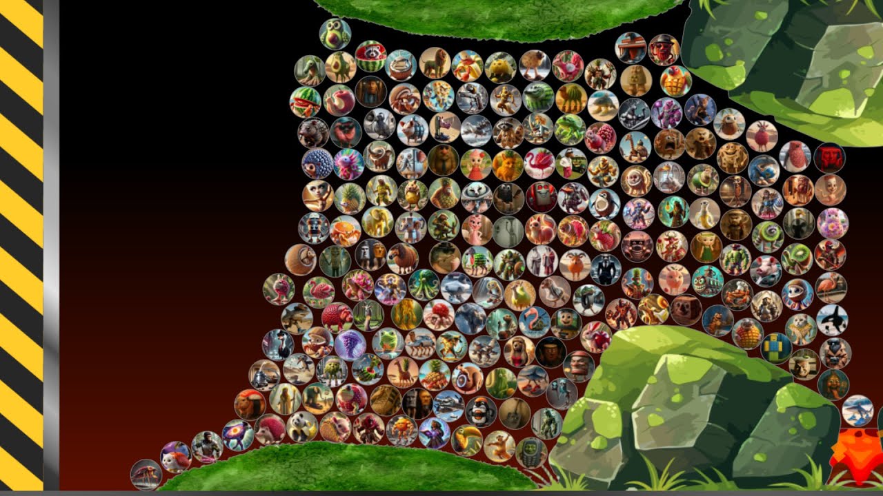 ALL 190 Italian Brainrot Characters Marble Race - Who will win at all? - Jery's Marbles