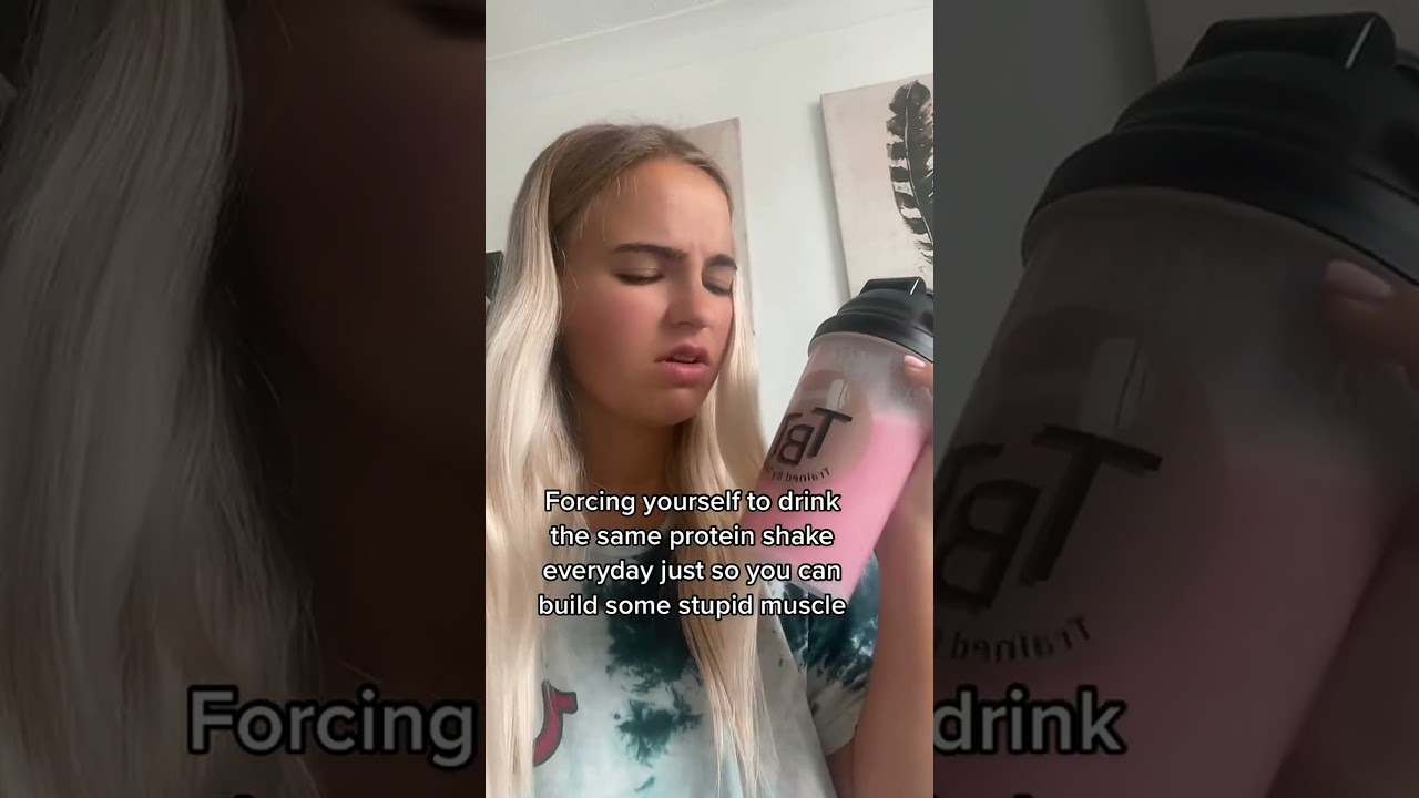 The hilarious struggle of daily protein shakes