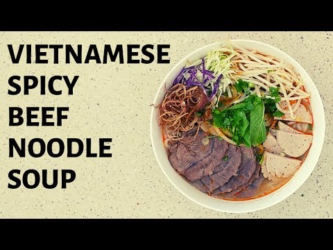 Authentic Vietnamese Spicy Beef Noodle Soup Bun Bo Hue INSTANT POT MAMATRAN 
