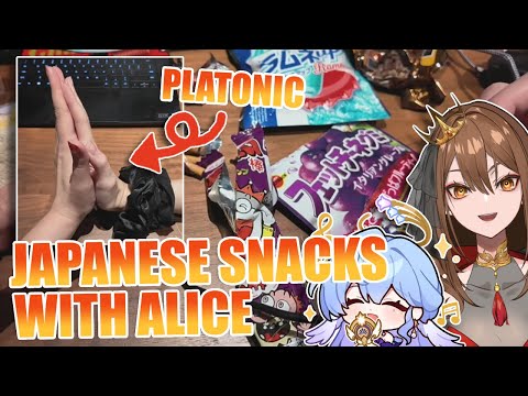 PLATONIC JAPANESE SNACKS TASTE TESTING WITH ALICE (@Alice Himora (AL!CE) ) IN JAPAN!!