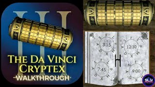 The Da Vinci Cryptex 3 Walkthrough