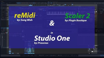 reMidi into Scaler 2 into Plugin instrument routing in Studio One (v4)