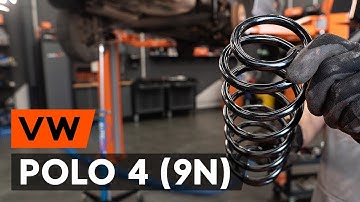 Hoe een spiraalveer achteraan vervangen op een VW POLO 4 (9N) [AUTODOC-TUTORIAL]
