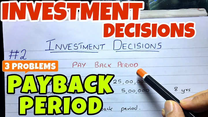 #2 Payback Period - Investment Decision - Financial Management ~ B.COM / BBA / CMA - DayDayNews