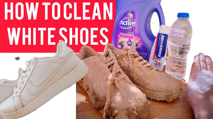 The Best Way to Clean White Shoes/ Toothpaste and  baking soda and vinegar